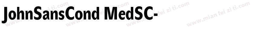 JohnSansCond MedSC字体转换